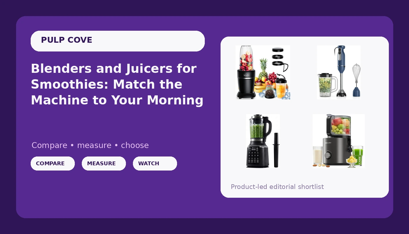 Blenders and Juicers for Smoothies: Match the Machine to Your Morning