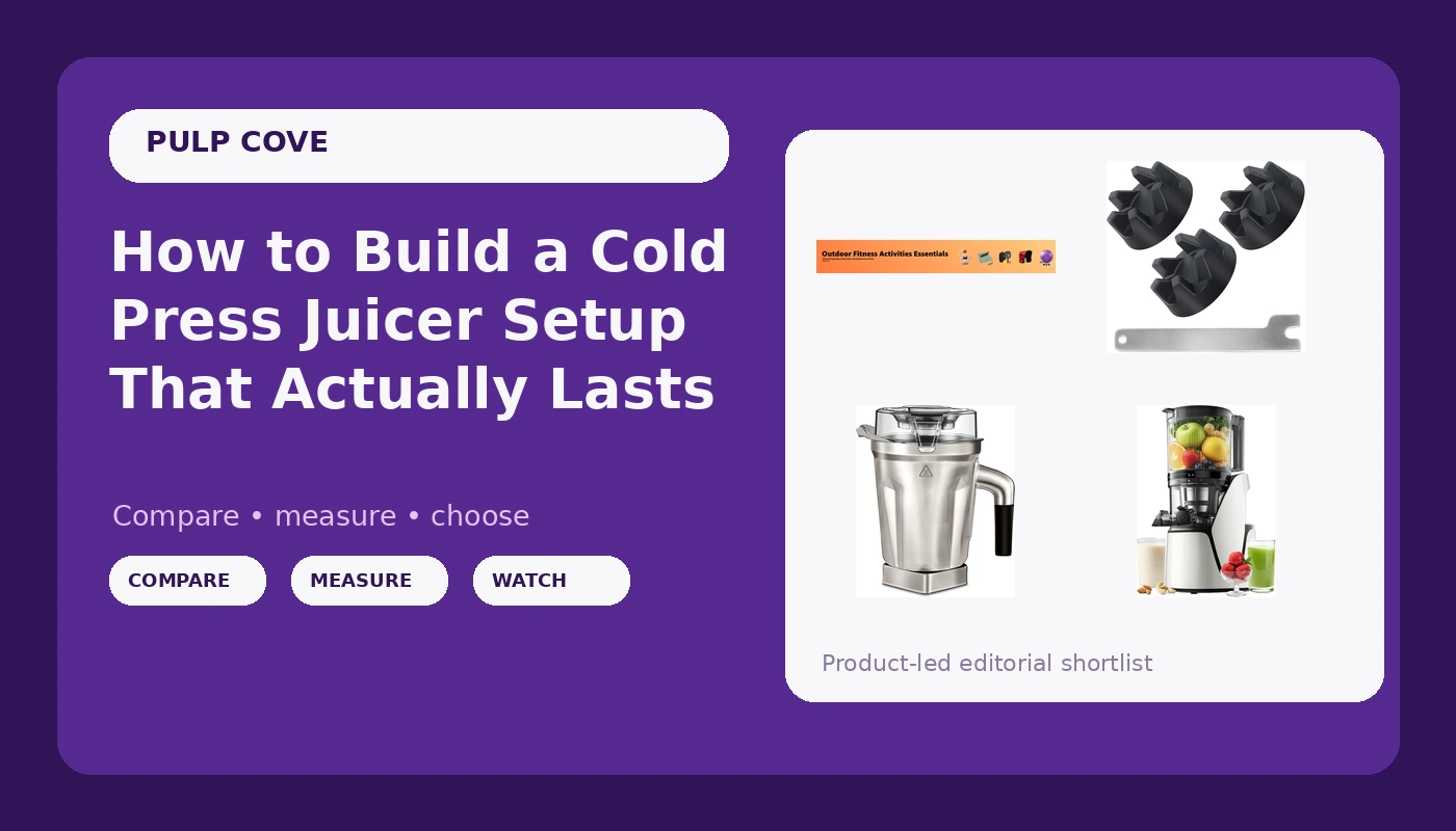How to Build a Cold Press Juicer Setup That Actually Lasts