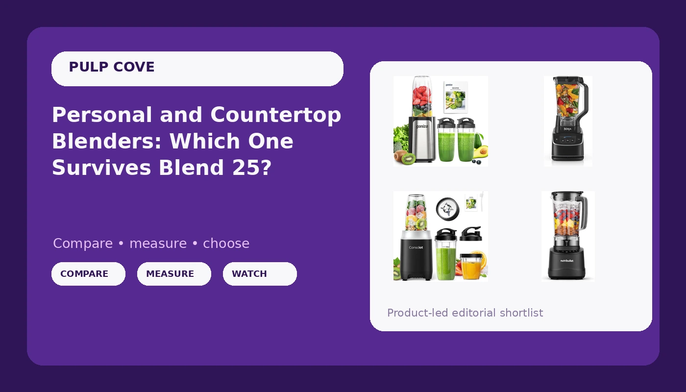 Personal and Countertop Blenders: Which One Survives Blend 25?