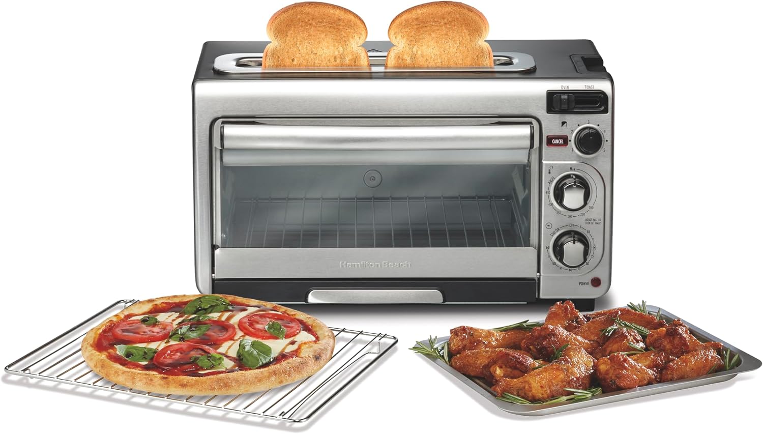 Hamilton Beach 2-in-1 Countertop Toaster Oven and Long Slot 2 Slice Toaster blender) |...
