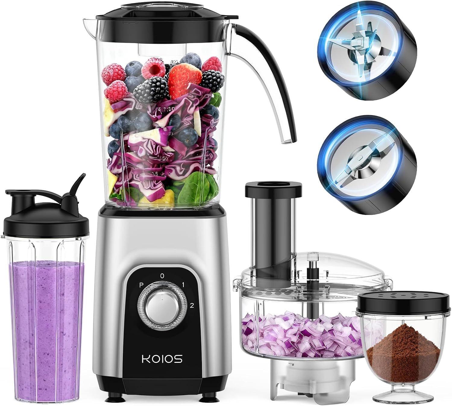 KOIOS Blender/Food Processor Combo (B0GQGH5DFG)