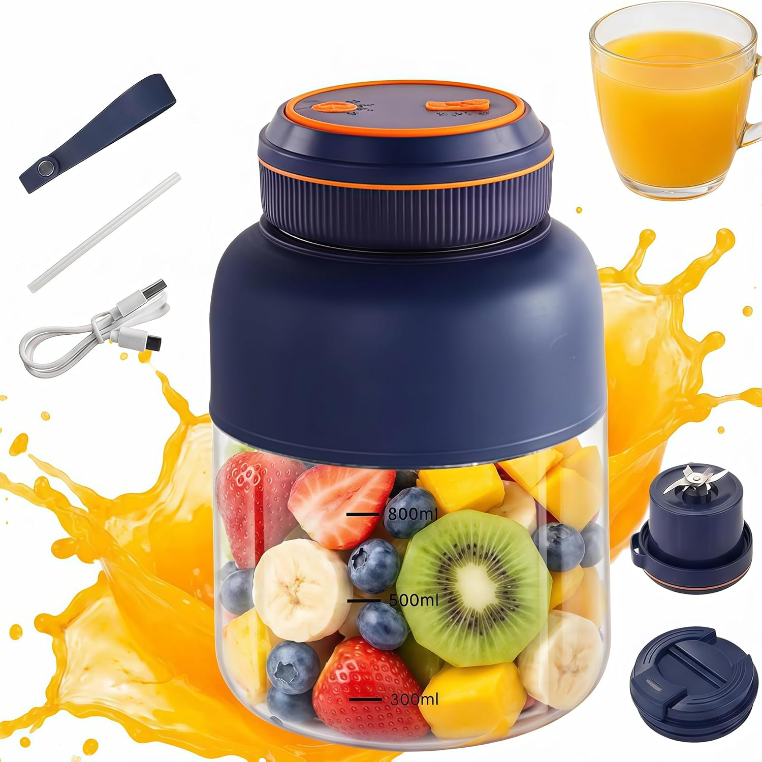 Portable Wireless Juicer Cup (B0H7WHGF66)