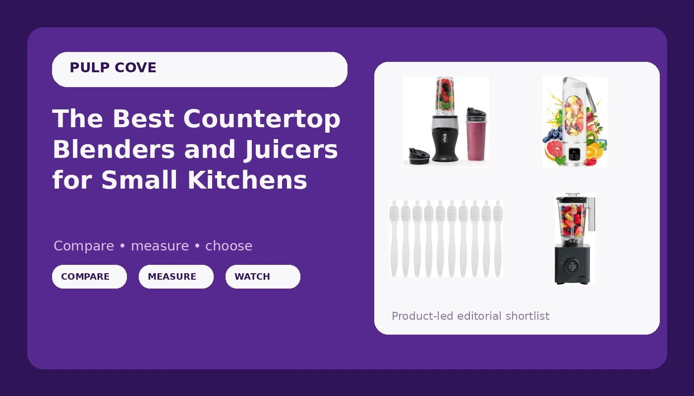 The Best Countertop Blenders and Juicers for Small Kitchens